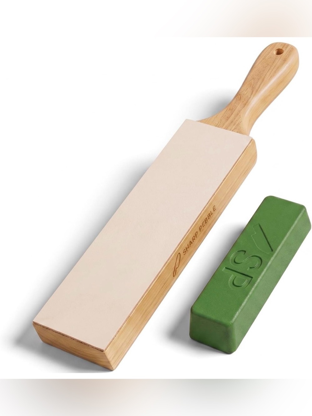 Double Sided Knife Strop with Premium Stropping Compound